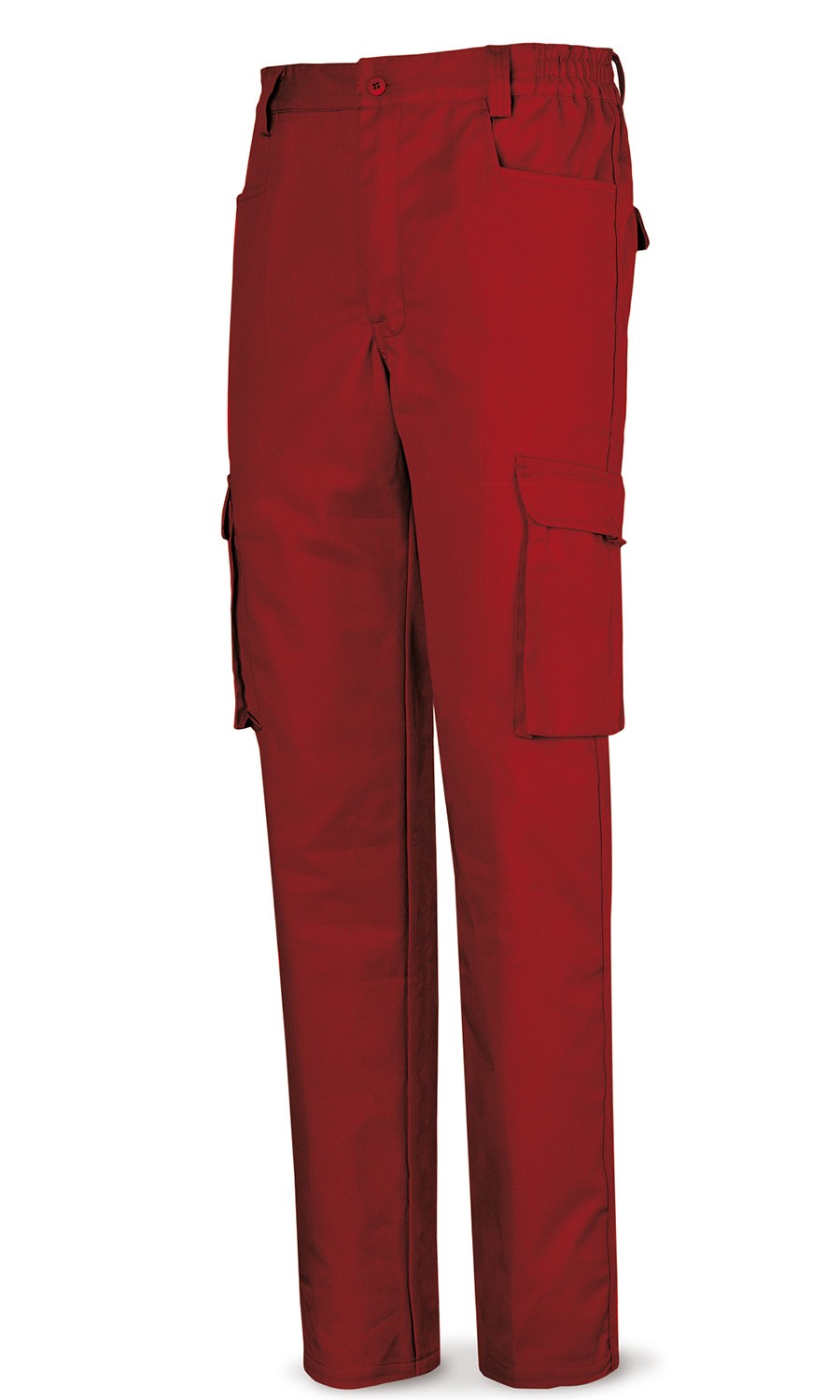 Pantalón multibolsillos con cintura ajustable 65% Pol - 35% Alg