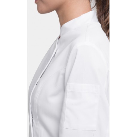 Chaqueta Mao Transpirable Blanca 65% Pol - 35% Algo