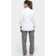 Chaqueta Mao Transpirable Blanca 65% Pol - 35% Algo