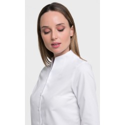 Blusa Cuello Chimenea Manga Francesa . 65% Pol. - 35 Alg.