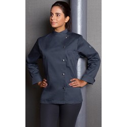 Chaqueta Chef Mujer. 65% Pol-35% Alg 215g/m2 Antracita