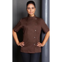 Chaqueta Chef Mujer. 65% Pol- 5% Algn. 215g/m2 Marrón Claro