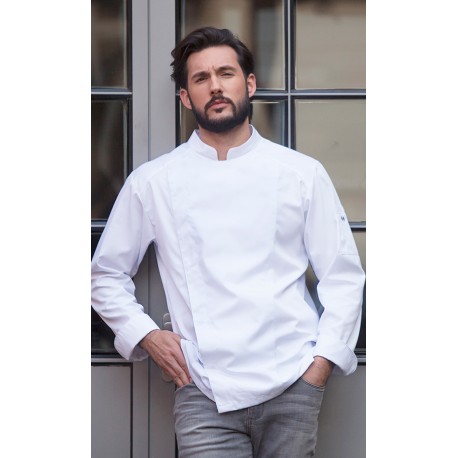 Chaqueta de Chef para Hombre. 50% Poliéster - 50% Algodón. 150g/m2