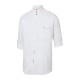 Camisa chef N. Identidad. 50% Pol-50% Alg.150g/m2 Blanco