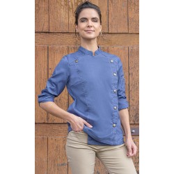 Chaq Chef Mujer estilo Vaquero. 65% Poliéster-35% Algodón. Azul Vintage