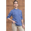 Chaqueta de Chef para Mujer estilo Vaquero. 65% Poliéster-35% Algodón