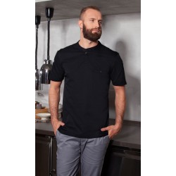 Camisa Hombre, m/corta alto rendimiento. Negro