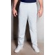 Pantalón Unisex de tiro alto cintura Elástica. Blanco