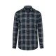 Camisa de Cuadros para hombres, tendencia urbana. 65% Pol.-35% Alg.110 g/m²