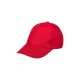 Gorra Béisbol. 100% Alg. Rojo