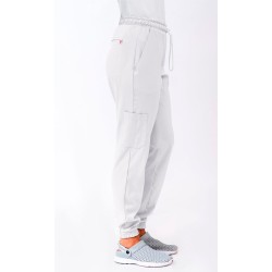 Pantalón tipo Jogger microfibra elás Hidroflex. 100% Pol. BLANCO