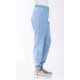 Pantalón tipo Jogger microfibra elás Hidroflex. 100% Pol. CELESTE