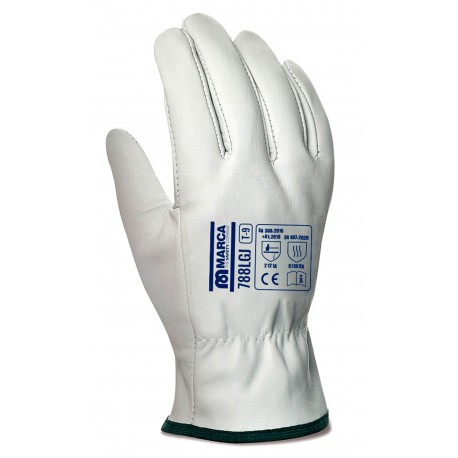 Pack Guantes Tipo Conductor Piel Flor Vacuno