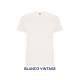 Camiseta 100% Algodón Blanco Vintage