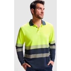 Polo Técnico Alta Visibilidad. 100 % polyester bird´s eye, 170 g/m².