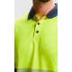 Polo Técnico Alta Visibilidad. 100 % polyester bird´s eye, 170 g/m².